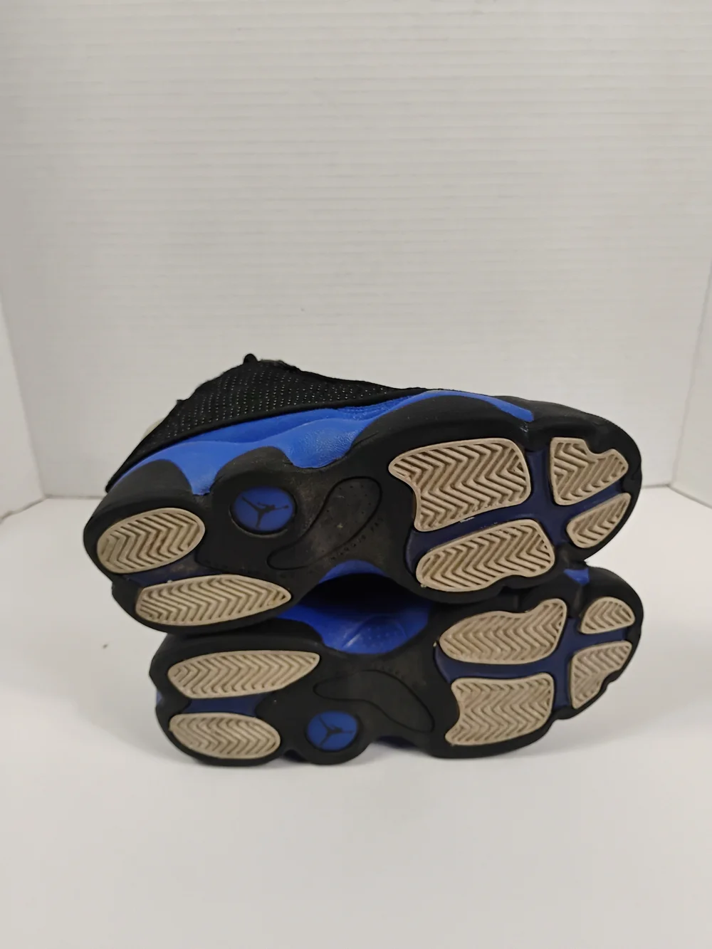 Jordan Kids' Black and Royal Blue Retro Basketball Sneakers
